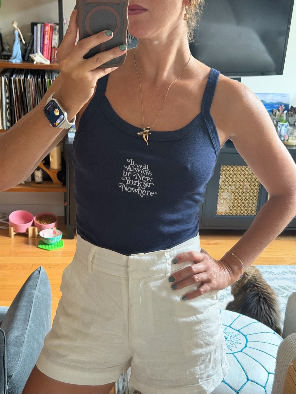 Women’s Navy NY or Nowhere x Yankees Baseball Tank Top - New Yorker